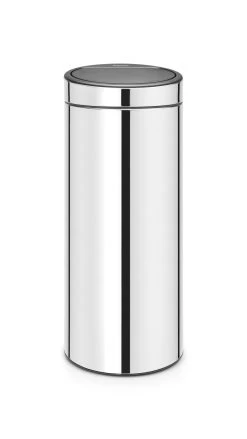 Brabantia Touch Bin New Afvalemmer 30 Liter Brilliant Steel