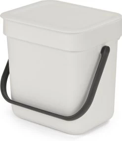 Brabantia Sort & Go Aanrecht Afvalbakje - 3 L - Light Grey
