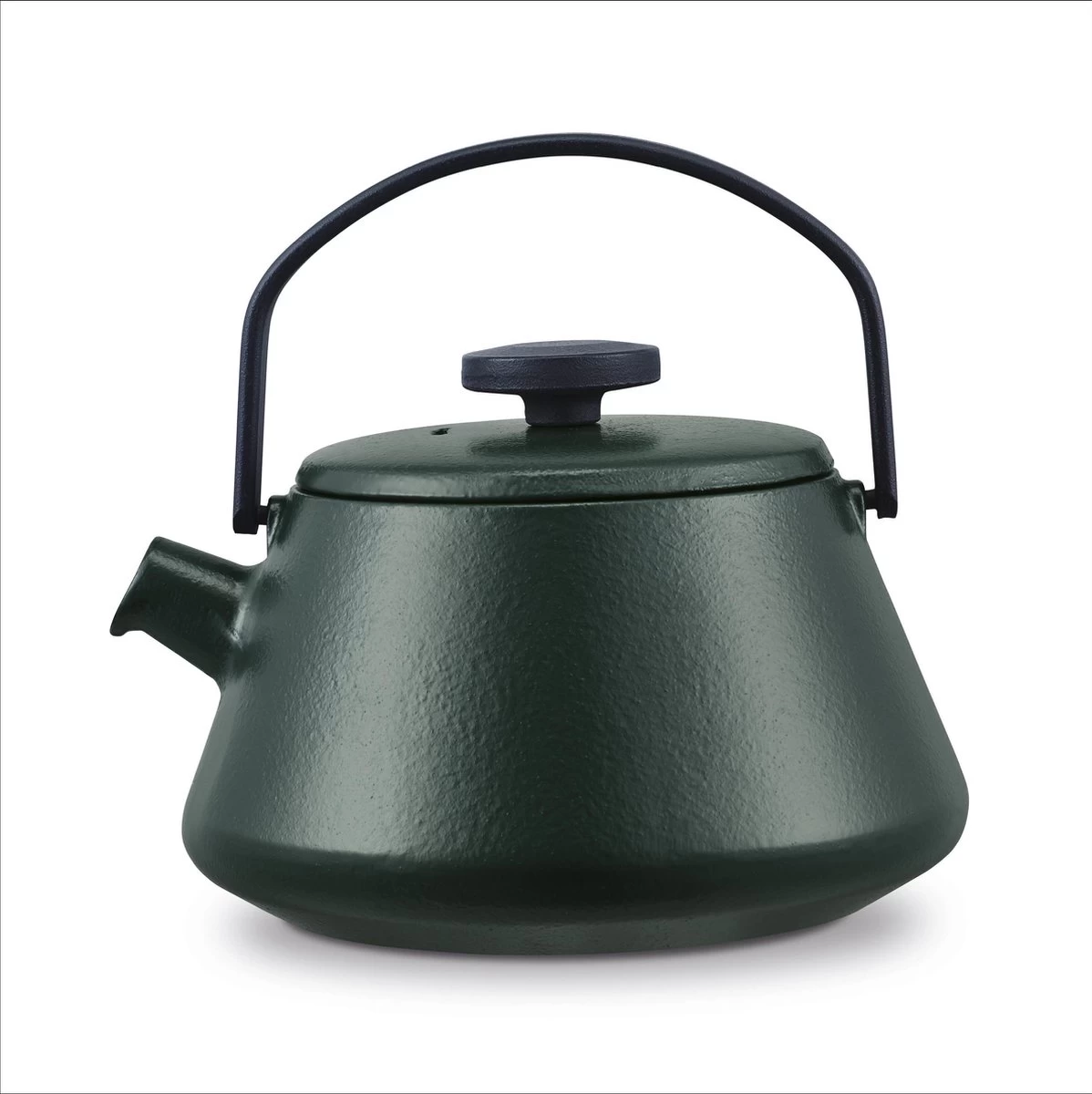 BRABANTIA T-TIME Donkergroene Theepot - Gietijzer - 0,7 L - Inclusief Zeefje