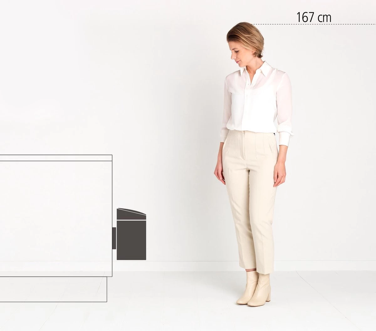 Brabantia Slide Bin Prullenbak - 5 L - Matt Black - Afbeelding 2