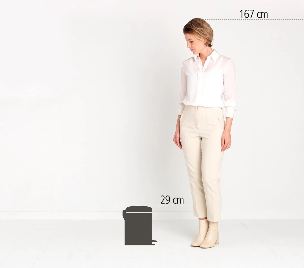 Brabantia NewIcon Prullenbak - 5 L - Matt Black - Afbeelding 3