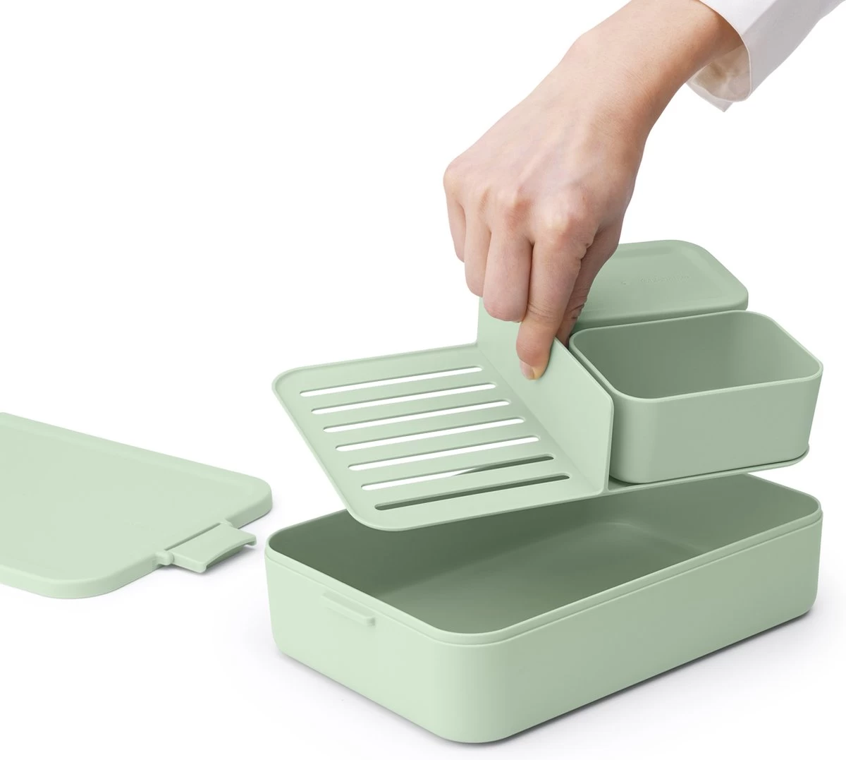 Brabantia Make & Take Bento Lunchbox Incl Bentobox- Large - Kunststof - Jade Green - Afbeelding 13
