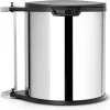 Brabantia Built-in-Bin Prullenbak - 15 L - Brilliant Steel