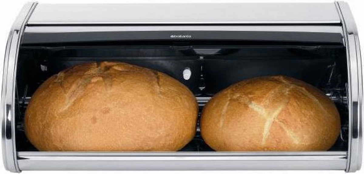 Brabantia Broodtrommel - Met Schuifdeksel - Matt Steel Fingerprint Proof - Afbeelding 6