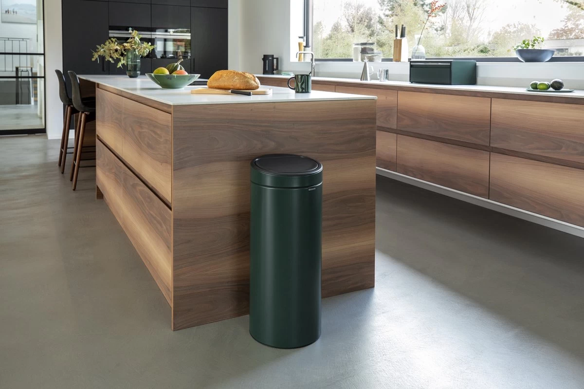 Brabantia Touch Bin Prullenbak - 30 L - Pine Green - Afbeelding 2