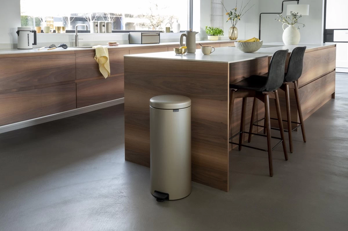 Brabantia NewIcon Prullenbak - 30 L - Metallic Gold - Afbeelding 9