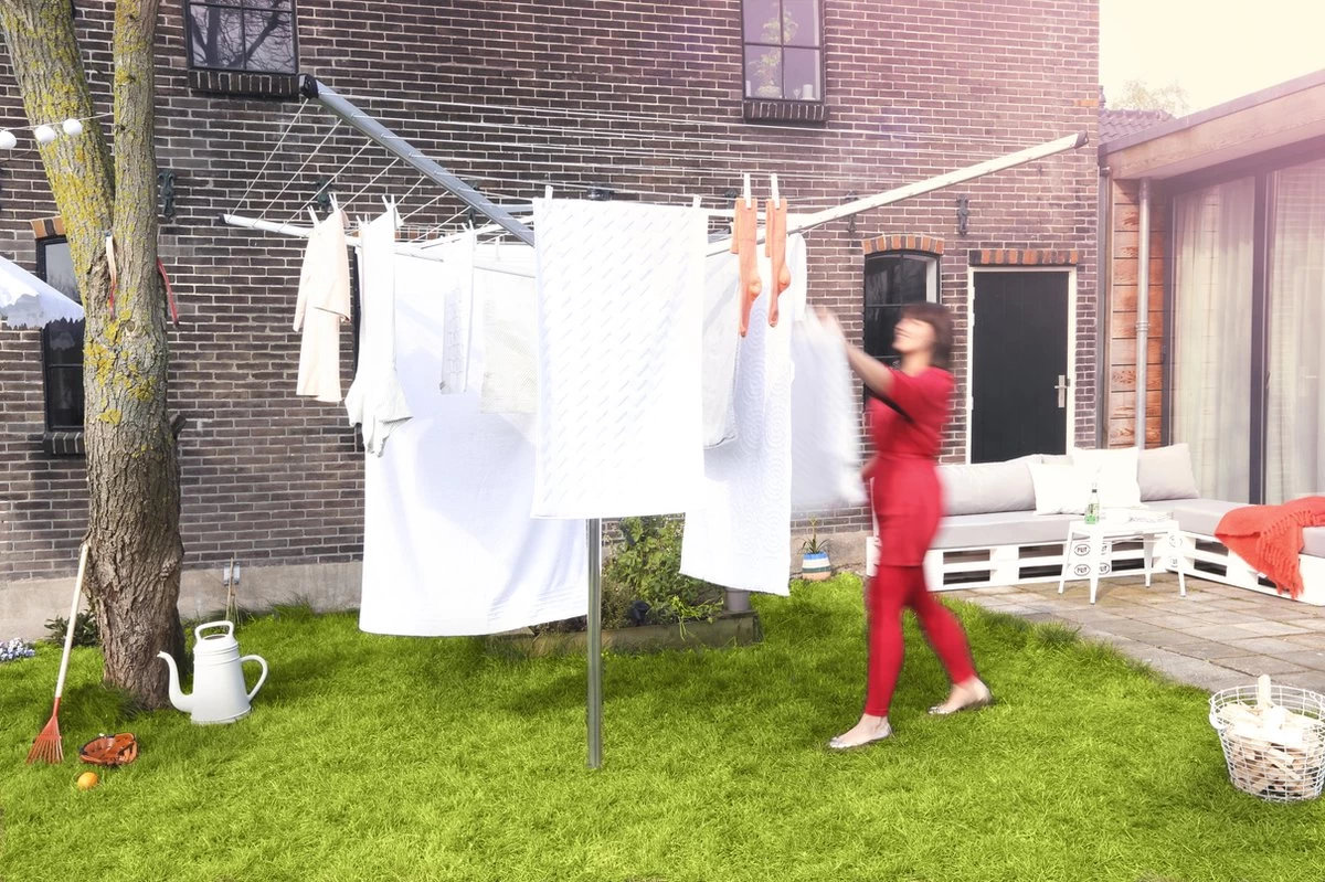 Brabantia Lift-O-Matic Droogmolen Met Grondanker - 60 M - Afbeelding 6