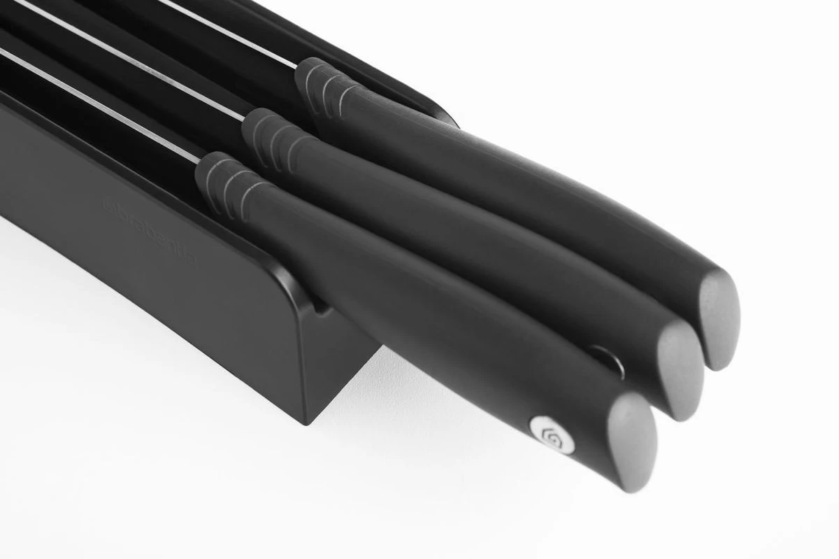 Brabantia Tasty+ Messenblok Lade - Met 3 Messen - Dark Grey - Afbeelding 5