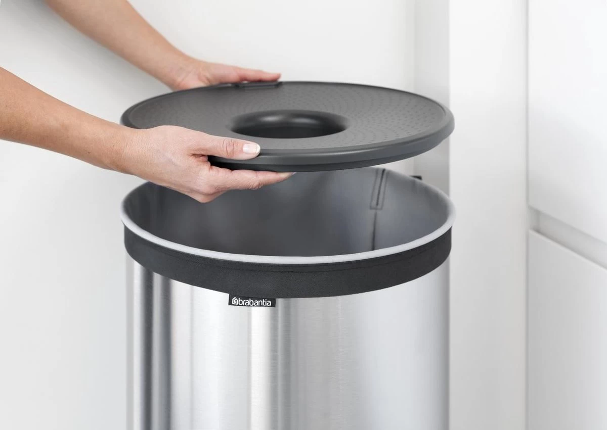Brabantia Wasmand - 60 L - Matt Steel Met Kunststof Deksel - Afbeelding 18