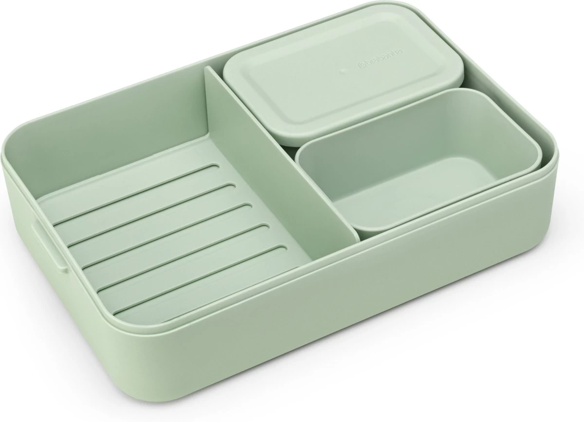 Brabantia Make & Take Bento Lunchbox Incl Bentobox- Large - Kunststof - Jade Green - Afbeelding 6