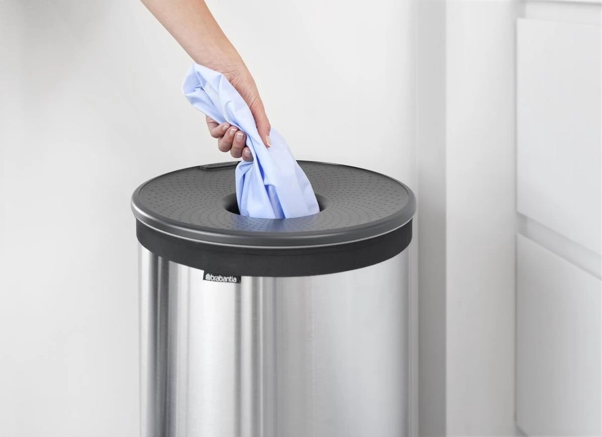 Brabantia Wasmand - 60 L - Matt Steel Met Kunststof Deksel - Afbeelding 17