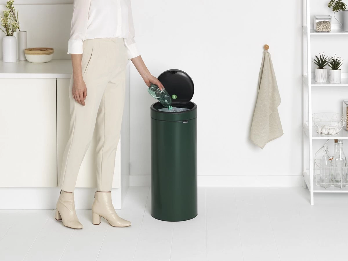 Brabantia Touch Bin Prullenbak - 30 L - Pine Green - Afbeelding 5
