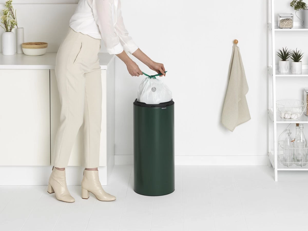 Brabantia Touch Bin Prullenbak - 30 L - Pine Green - Afbeelding 6