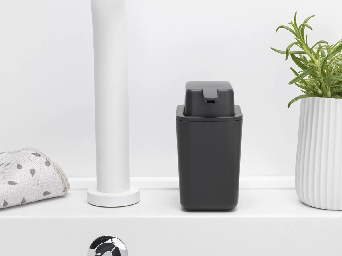 Brabantia Sink Side Zeepdispenser - 250 Ml - Dark Grey - Afbeelding 2