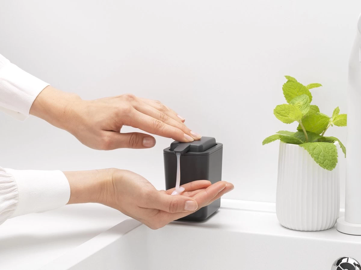 Brabantia Sink Side Zeepdispenser - 250 Ml - Dark Grey - Afbeelding 4