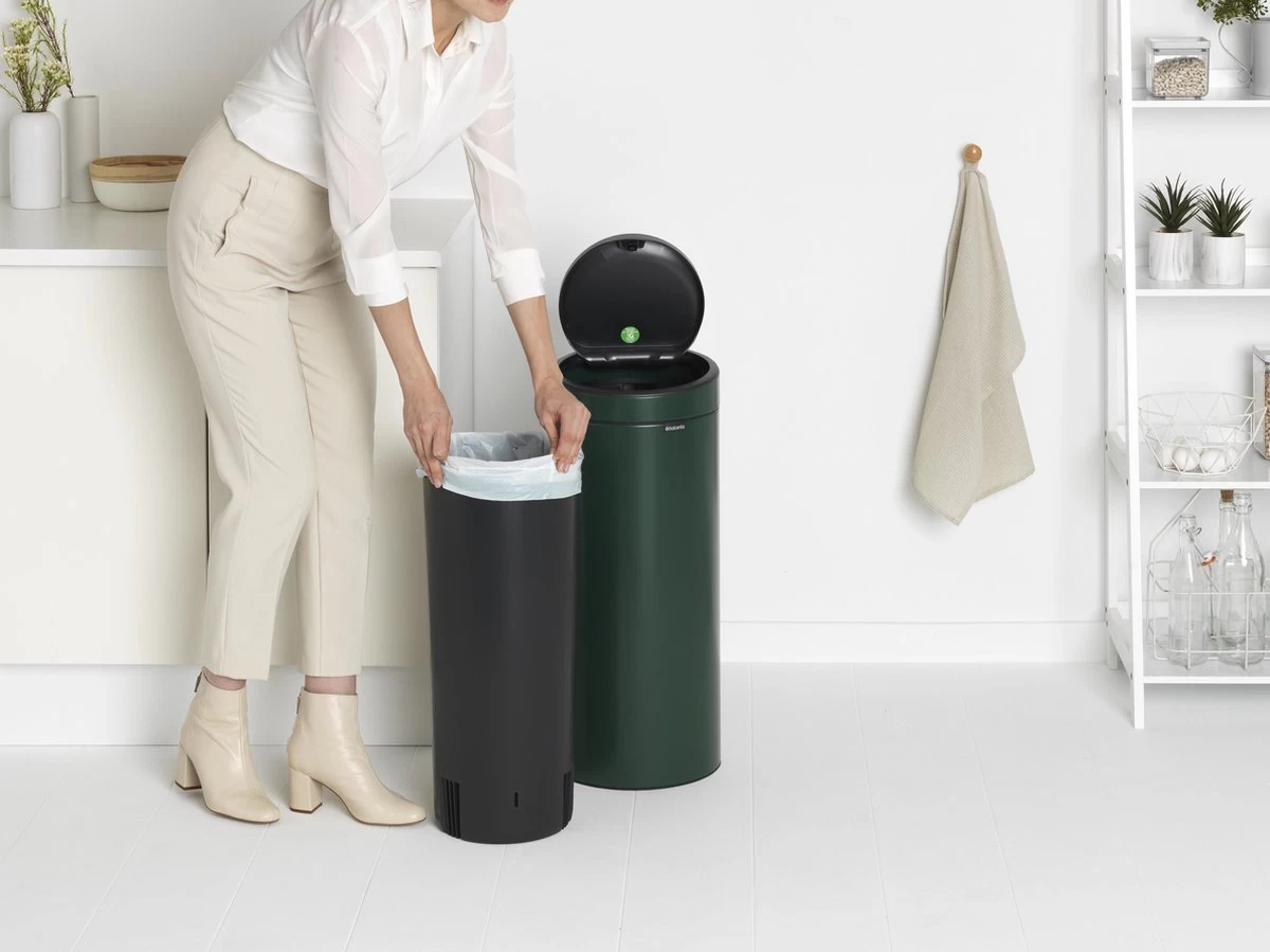 Brabantia Touch Bin Prullenbak - 30 L - Pine Green - Afbeelding 13