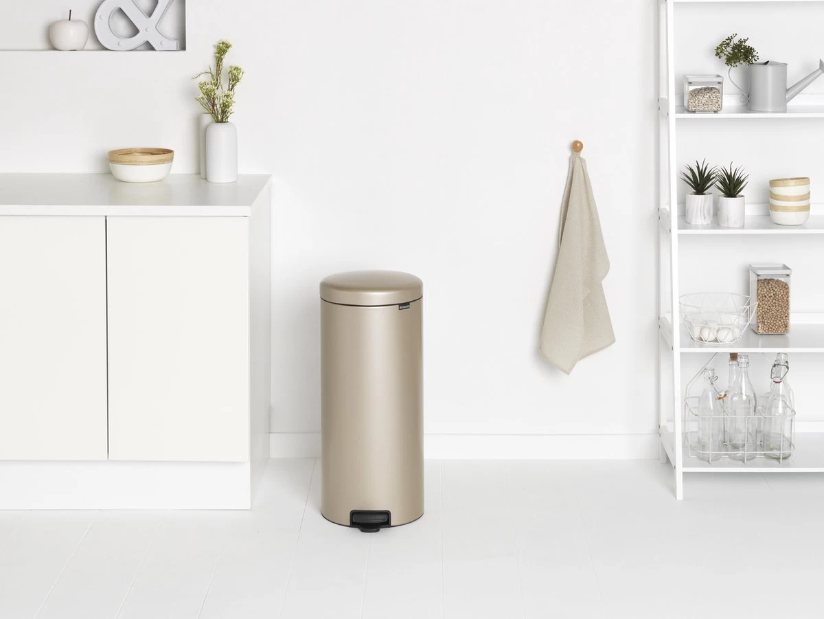 Brabantia NewIcon Prullenbak - 30 L - Metallic Gold - Afbeelding 5