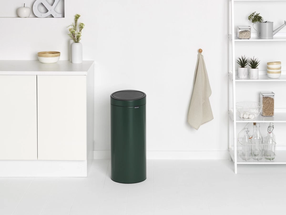 Brabantia Touch Bin Prullenbak - 30 L - Pine Green - Afbeelding 12