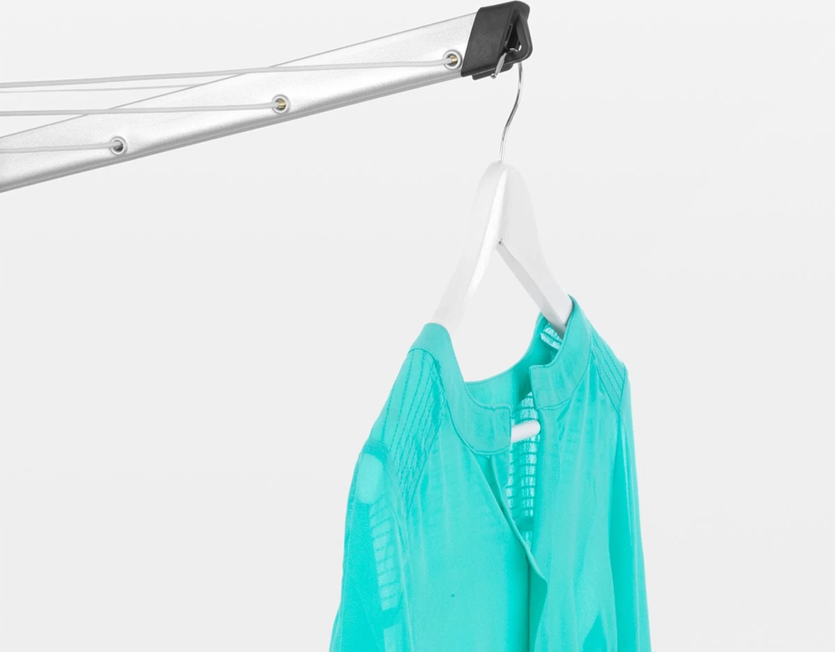 Brabantia Lift-O-Matic Droogmolen Met Grondanker - 60 M - Metallic Grey - Afbeelding 4