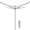 Brabantia Topspinner Droogmolen Met Grondanker - 50 M - Leaf Green