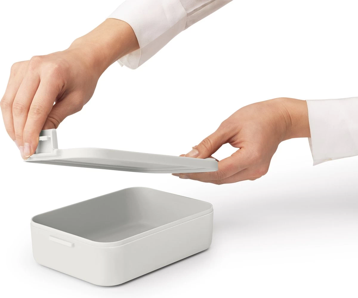 Brabantia Make & Take Lunchbox - Medium - Kunststof - Light Grey - Afbeelding 10