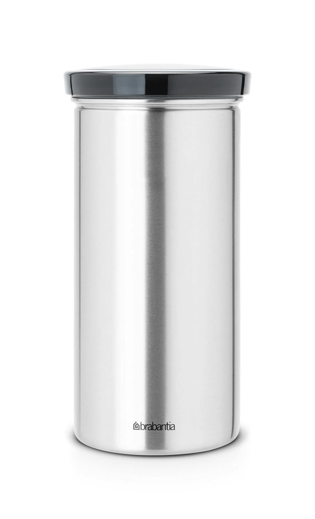 Brabantia Voorraadbus Voor Senseo Koffie En Theepads Matt Steel Fingerprint Proof Met Grijze Deksel