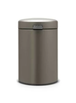 Brabantia Wandafvalemmer Newlcon 3 Liter Platinum