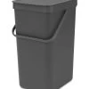 Brabantia Sort & Go Afvalemmer 16 Liter Grey
