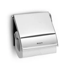 Brabantia Toiletrolhouder Met Klep Matt Steel