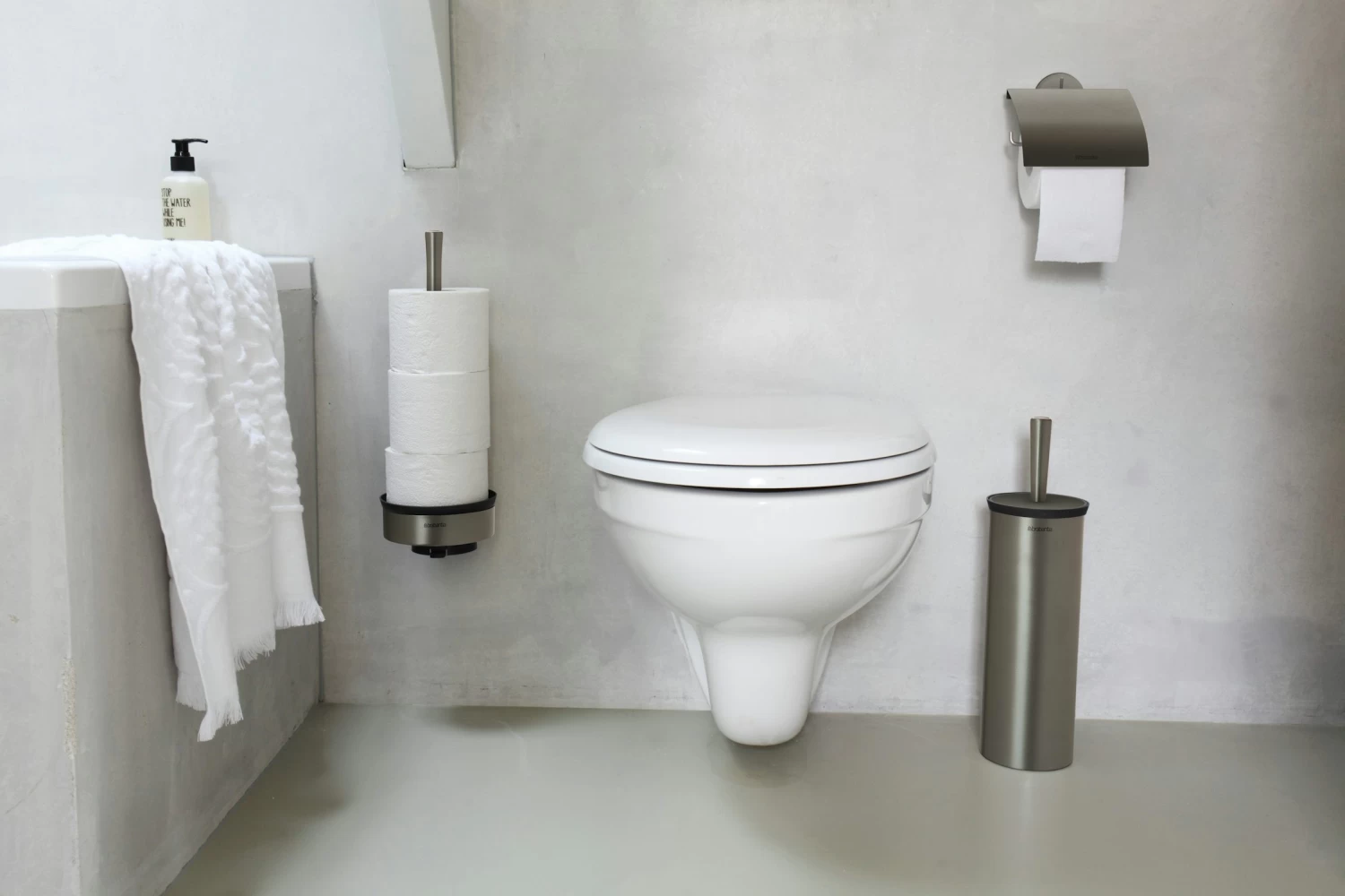 Brabantia Toiletborstel Met Houder Stainless Steel Platinum - Afbeelding 2
