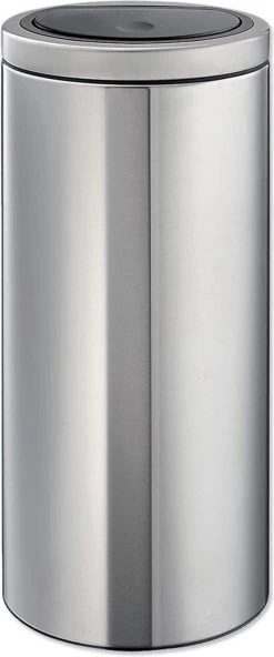 Brabantia Touch Bin Flat Top - 30 Liter - Matt Steel