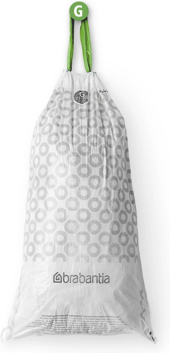 Brabantia PerfectFit Vuilniszakken - 23 - 30 L - Code G - 6 Rollen X 20 Stuks - Afbeelding 5