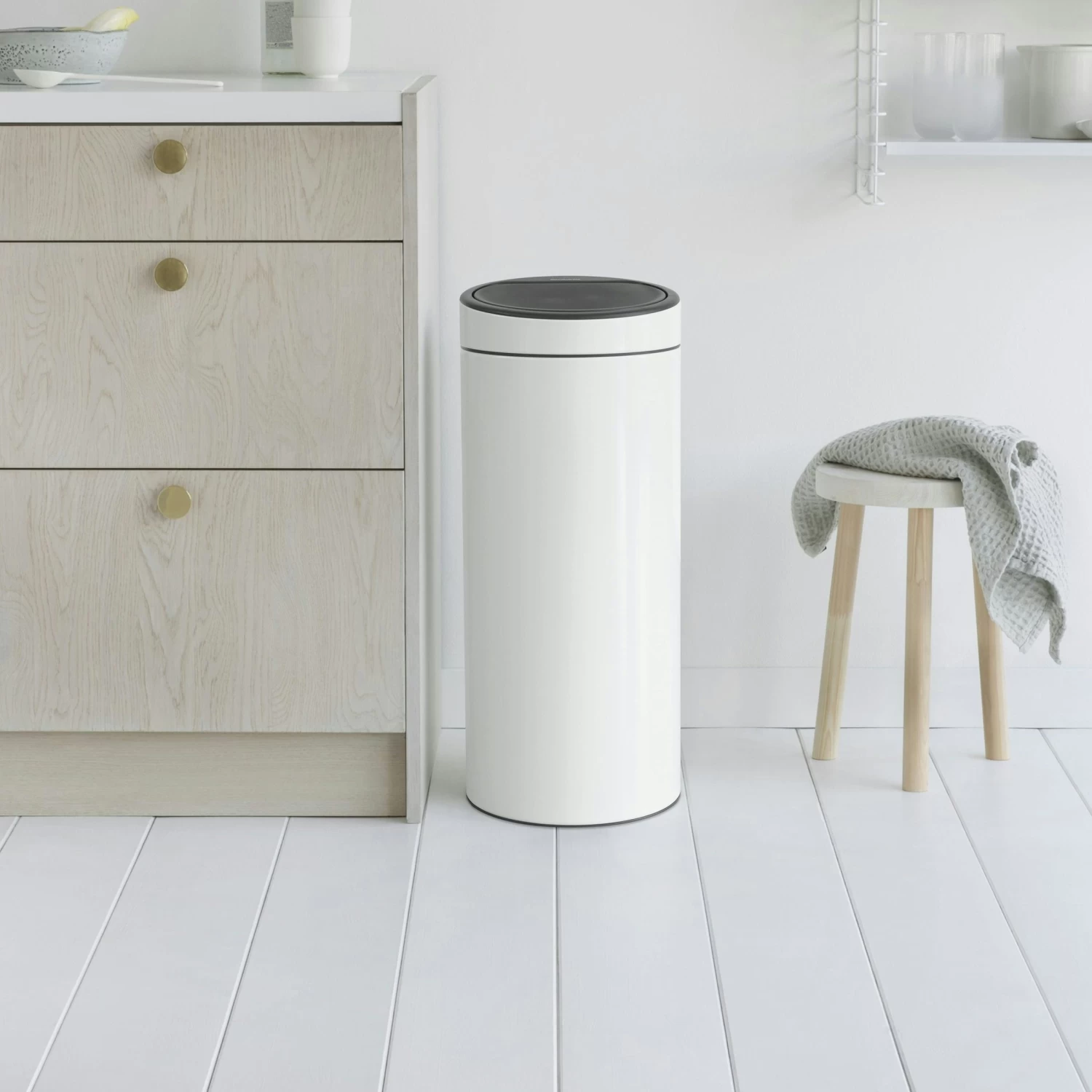 Brabantia Touch Bin New Afvalemmer 30 Liter White - Afbeelding 4