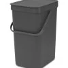 Brabantia Sort & Go Afvalemmer 12 Liter Grey