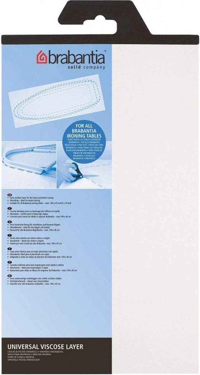 Brabantia Strijkplankonderlaag - Universeel - Vilt - 135 X 49 Cm - Wit - Afbeelding 5