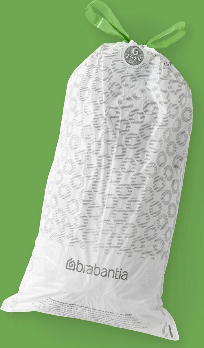 Brabantia PerfectFit Vuilniszakken - 23 - 30 L - Code G - 6 Rollen X 20 Stuks - Afbeelding 2