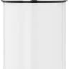 Brabantia Touch Bin Prullenbak - 3 L - White / Brilliant Steel Deksel