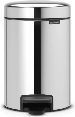 Brabantia NewIcon Prullenbak - 3 L - Brilliant Steel