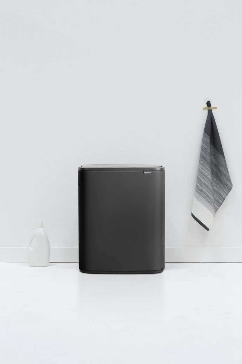 Brabantia Bo Touch Bin Prullenbak - 2 X 30 L - Mineral Infinite Grey - Afbeelding 5