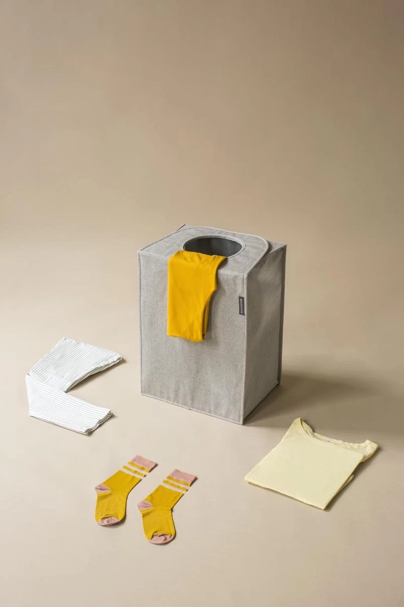 Brabantia Wasmand Met Deksel - 55 L - Grey - Afbeelding 10