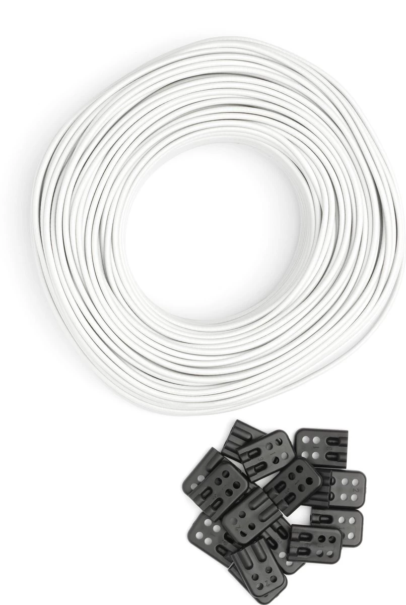 Brabantia Waslijndraad - Met Draadverbinders - 65 M - Grijs - Afbeelding 4