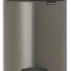 Brabantia NewIcon Prullenbak - 5 L - Platinum