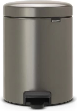 Brabantia NewIcon Prullenbak - 5 L - Platinum