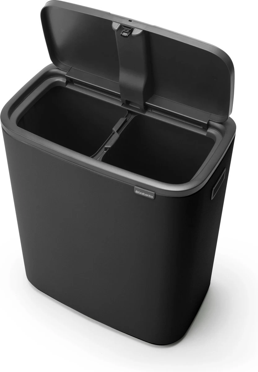 Brabantia Bo Touch Bin Prullenbak - 2 X 30 L - Mineral Infinite Grey - Afbeelding 2