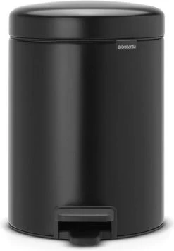 Brabantia NewIcon Prullenbak - 5 L - Matt Black
