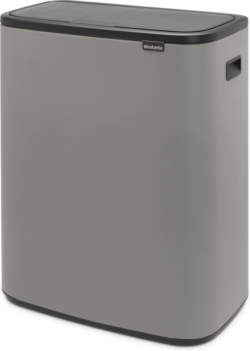 Brabantia Bo Touch Bin Prullenbak - 2 X 30 L - Mineral Concrete Grey - Afbeelding 9