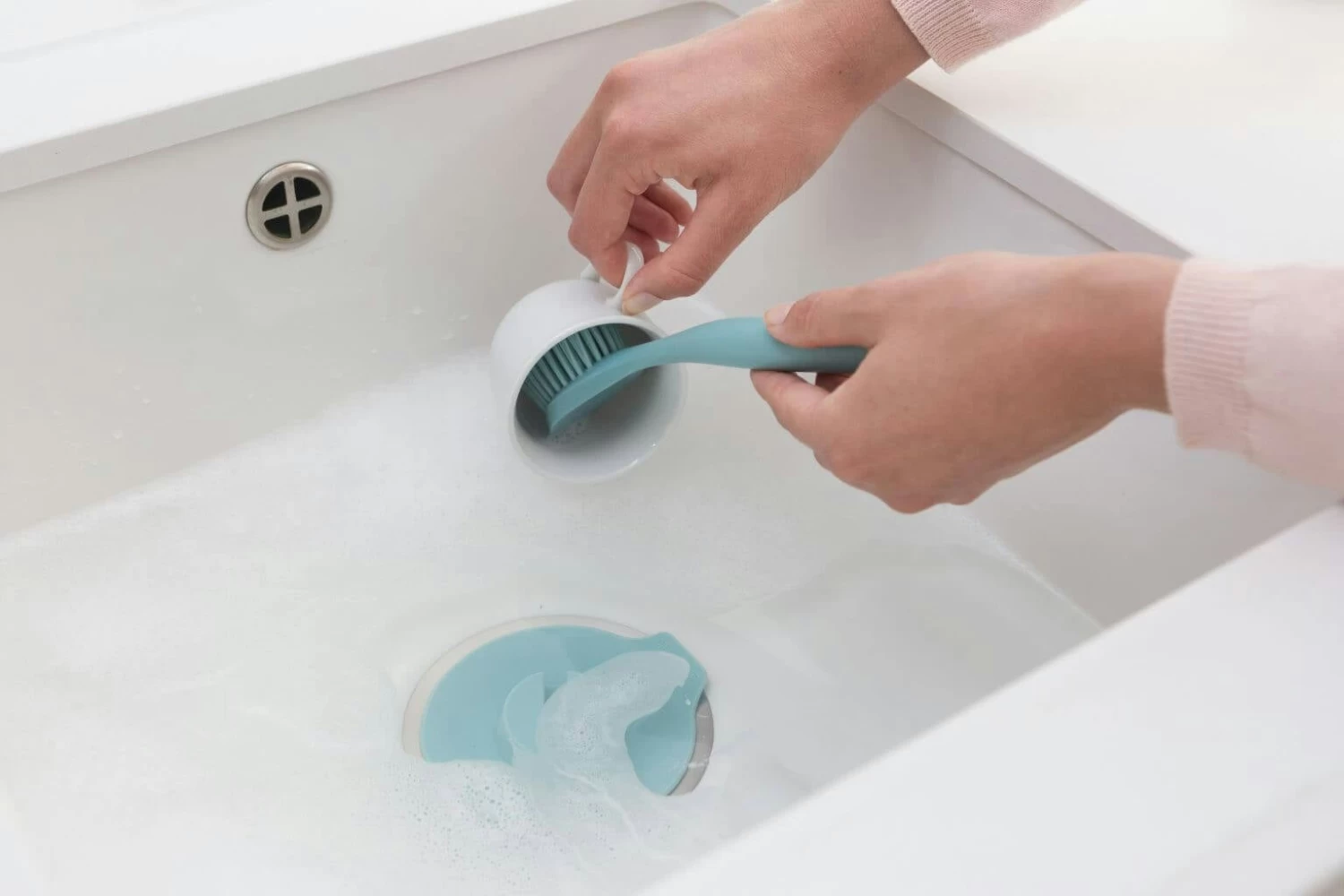 Brabantia Afwasborstel Met Zuignaphouder Mint OP=OP - Afbeelding 5