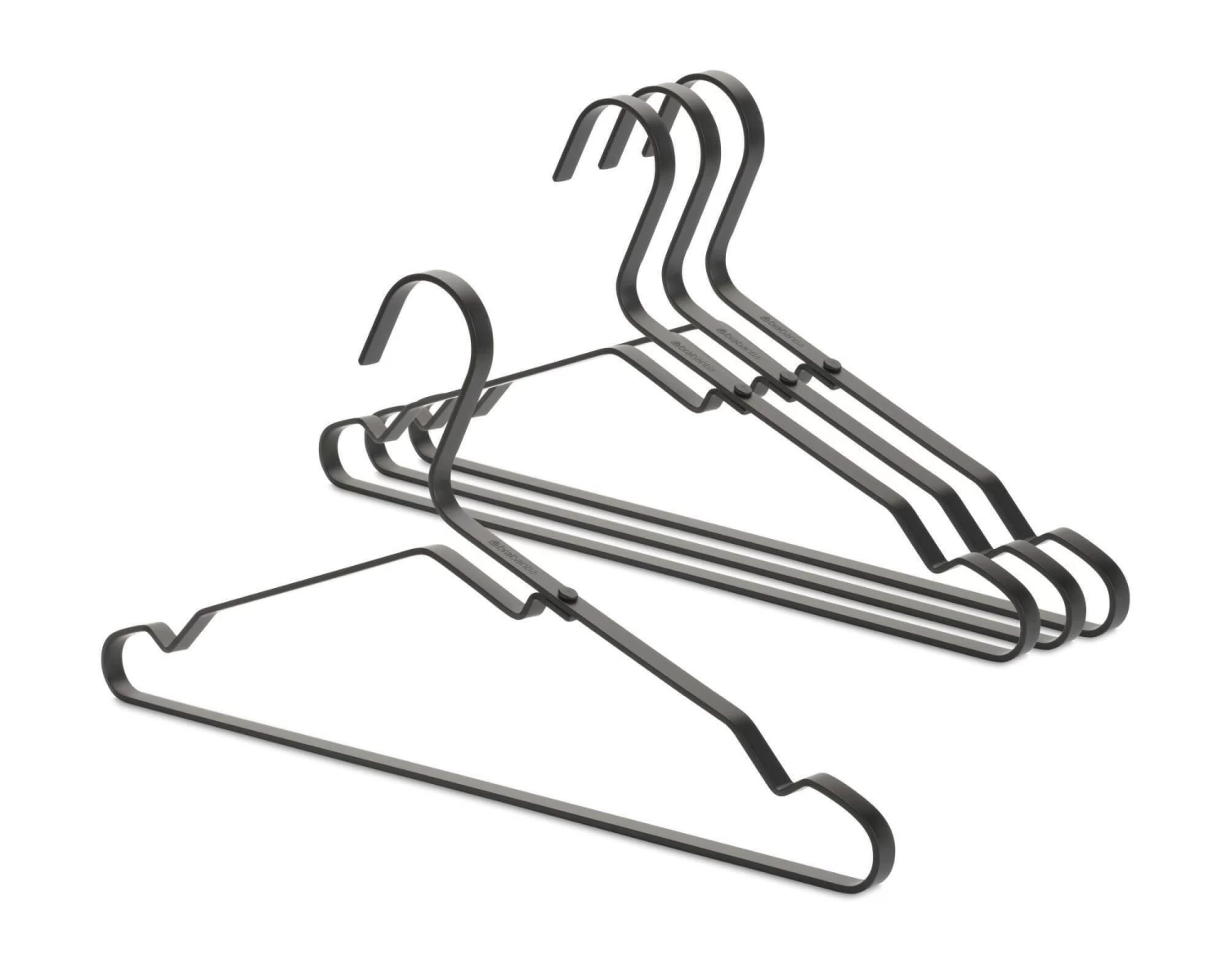 Brabantia Aluminium Kledinghanger Set Van 4 Black