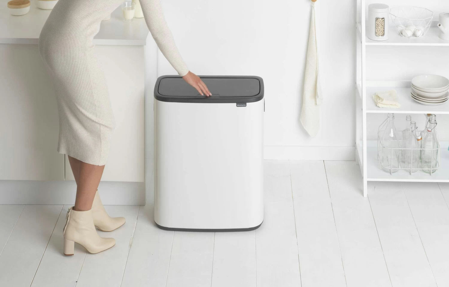 Brabantia Bo Touch Bin 2x30 Liter Wit - Afbeelding 10