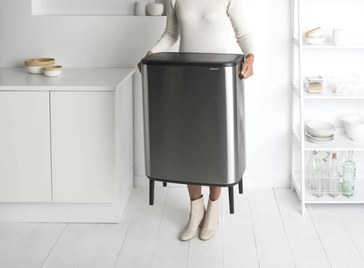 Brabantia Bo Touch Bin Hi 60 Liter Matt Steel Fingerprintproof - Afbeelding 14